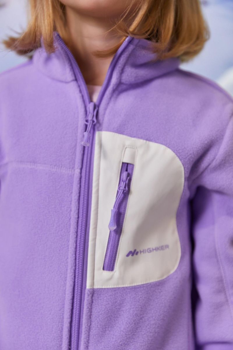 Дитяча флісова кофта High Experience purple 001204 фото