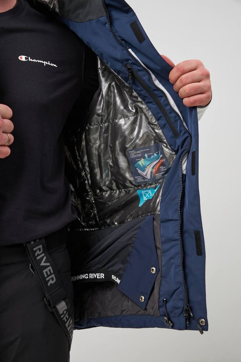 Чоловіча сноубордична куртка Running River Dark Blue 20/20 K 4416980 фото