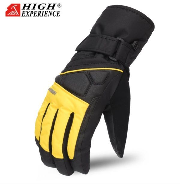 Зимові гірськолижні рукавиці High Experience Black/Yellew 4424503 фото