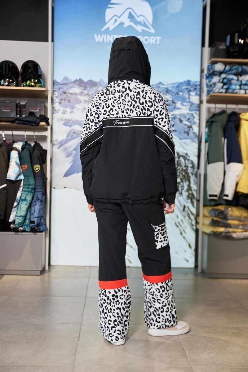 Сноубордичний костюм FREE Cover leopard - black 520022 фото