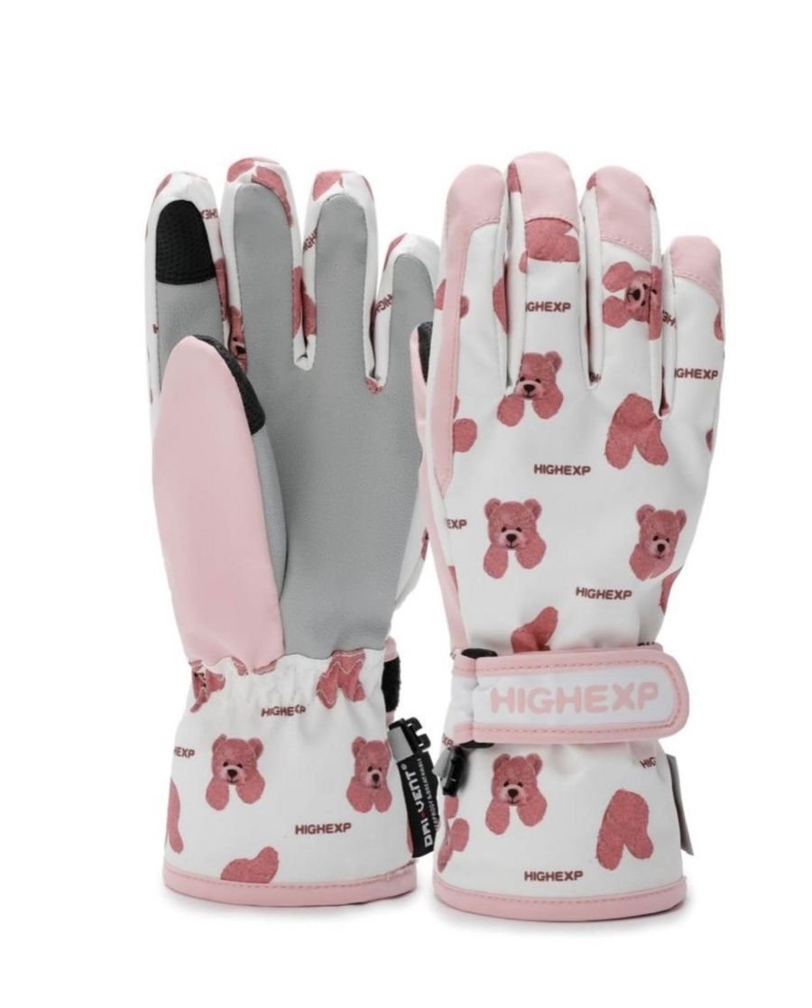 Дитячі рукавиці High Experience Pink bears 630202 фото