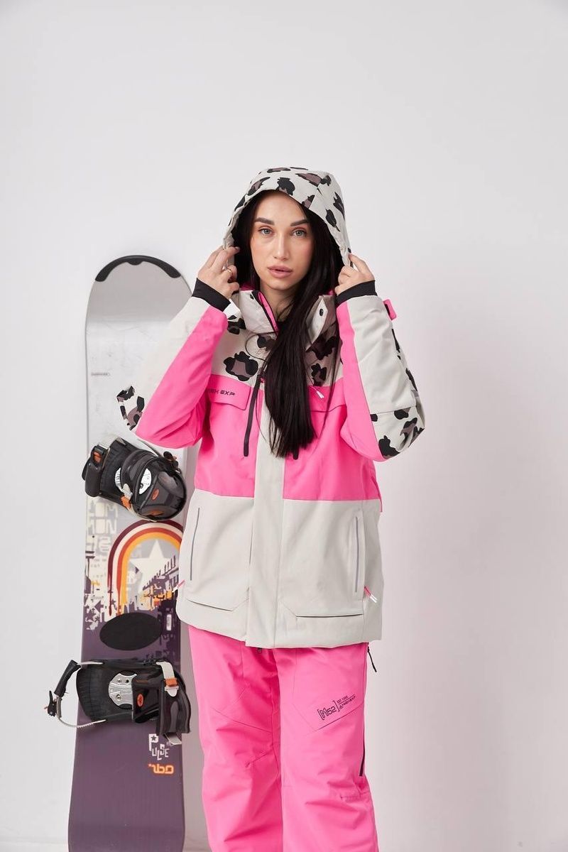 Сноубордичниий костюм High Experience leopard - pink 640712 фото