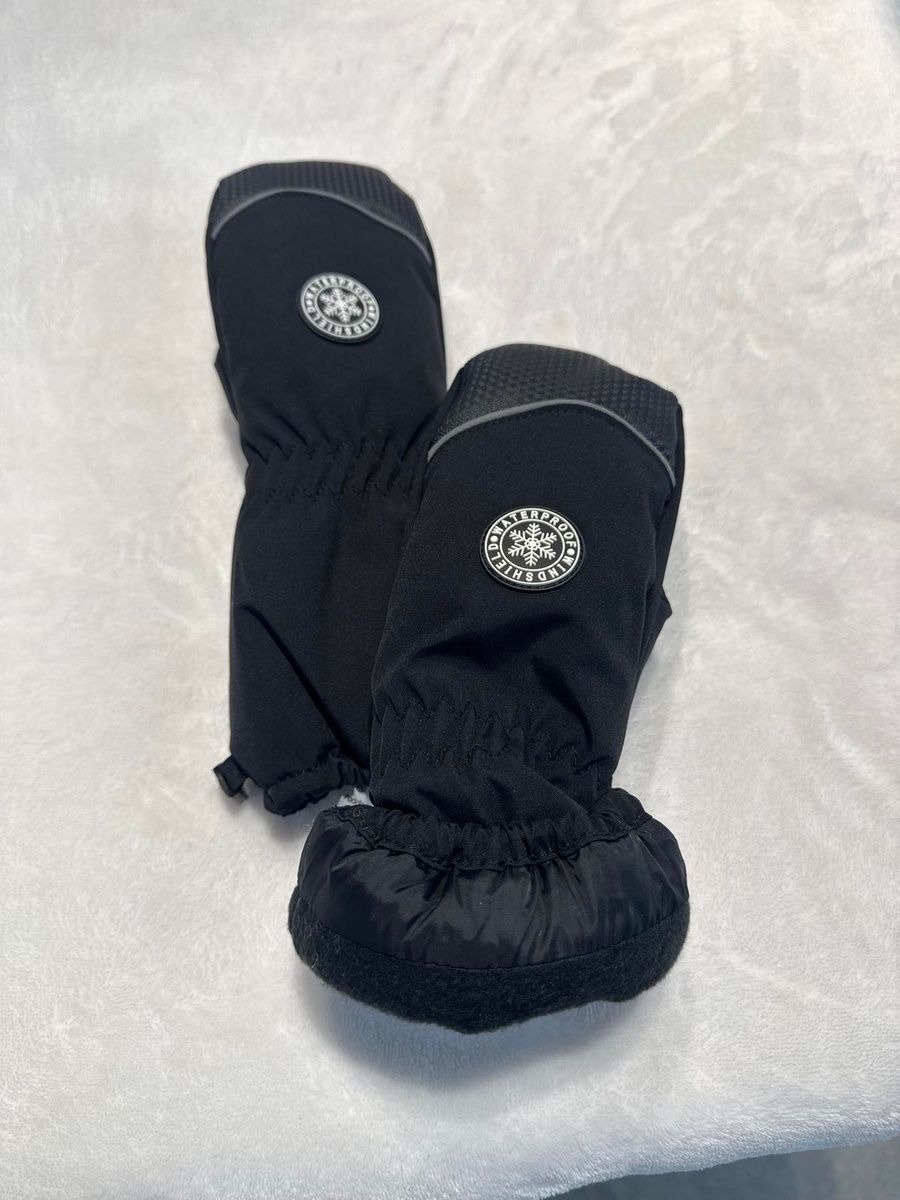 Дитячі суцільні рукавиці Winter Sport Black 480901 фото