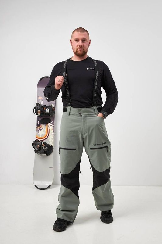 Чоловічі сноубордичні штани RUNNING RIVER 20/20 К мембранна, Olive Green (оливковий) 4417103s4 фото